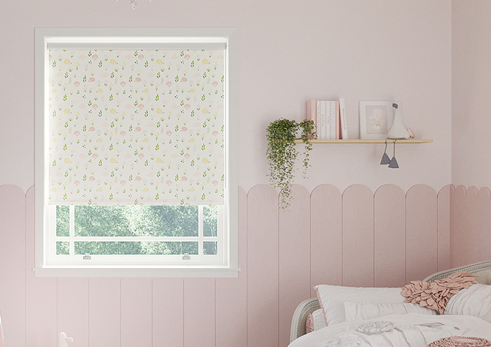 Pastel Hedgehogs, Brights - Twist&Fit Roller Blind - Image 3